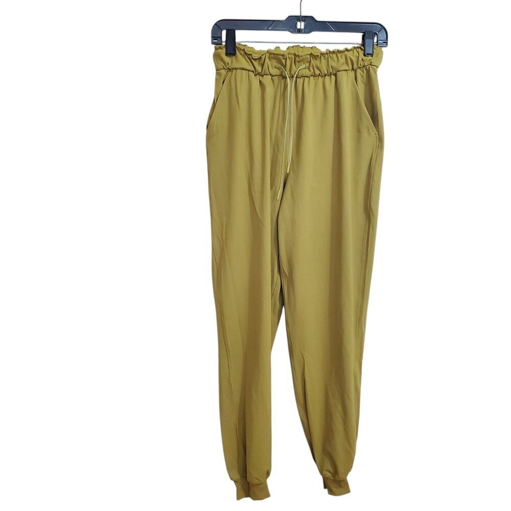 Lululemon Womens Size 6 Stretch Luxtreme High-Rise Jogger Bronze‎ Green Gold HTF